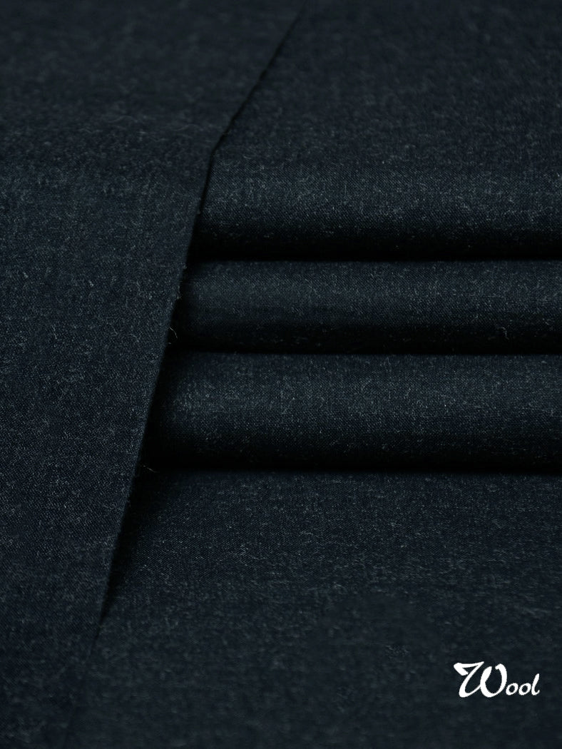 Swat Wool Unstitched Fabric For Winter-Dark Navy-RT1006
