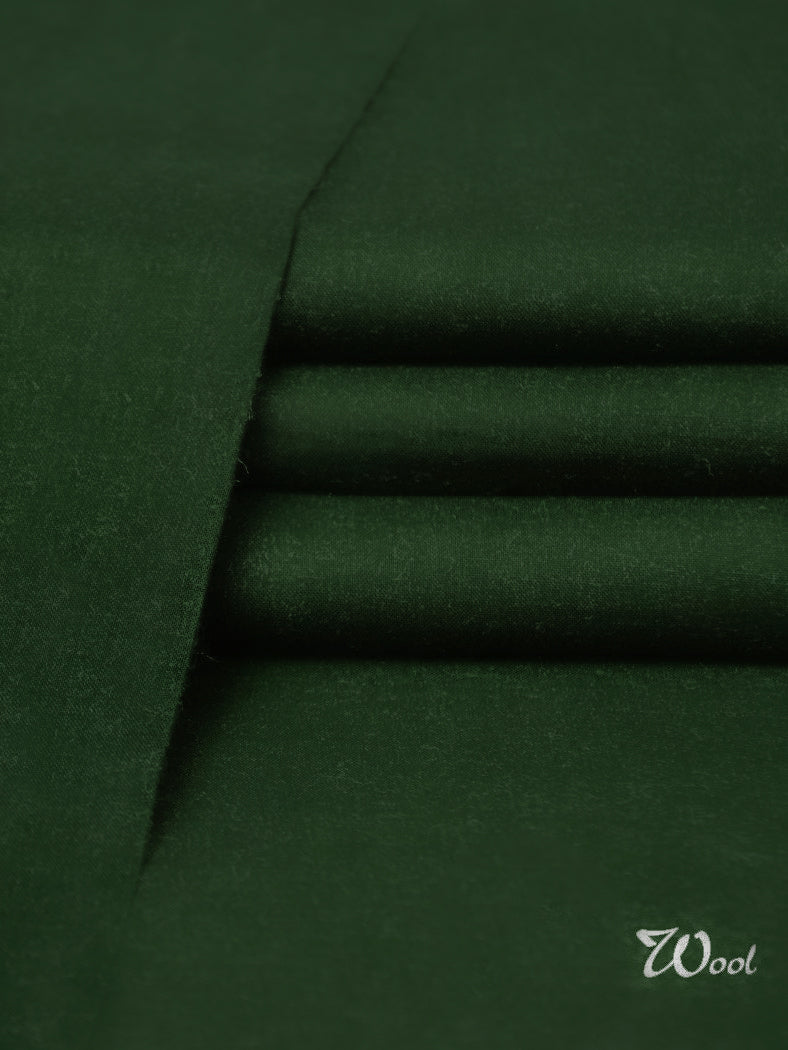 Swat Wool Unstitched Fabric For Winter-Green-RT1007