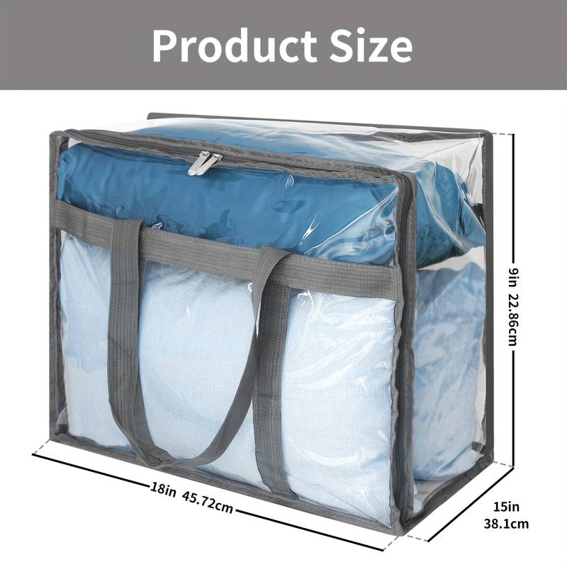 Multi-Purpose Clear Zippered Storage Bags