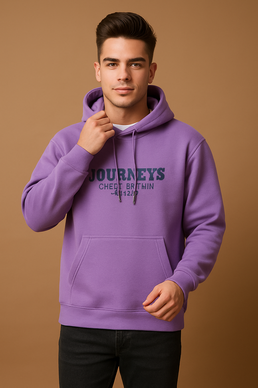 Men's Premium Lavender Hoodie – Journeys Great Britain Graphic