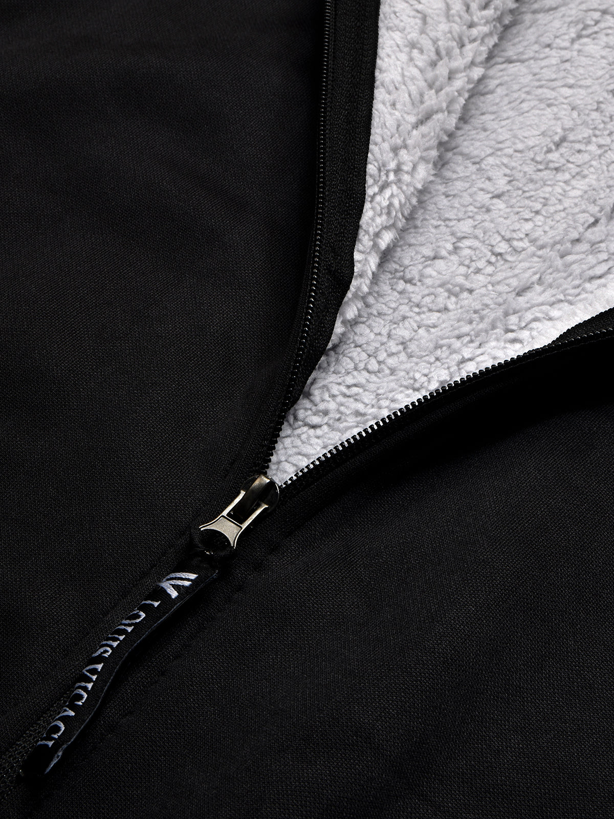 Louis Vicaci Zipper Fur Bomber Jacket For Men-Black-BR1010