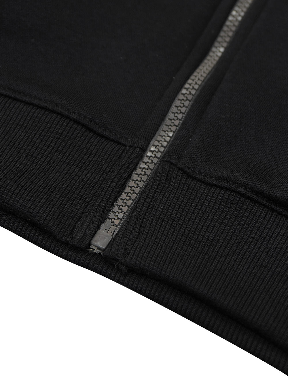 NXT Inner Fur Hood Fleece Full Zipper Hoodie For Kids-Black with Brown & Cream Panels-BE2461/BR14488