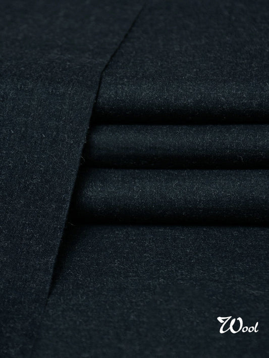 Swat Wool Unstitched Fabric For Winter-Dark Navy-RT1006