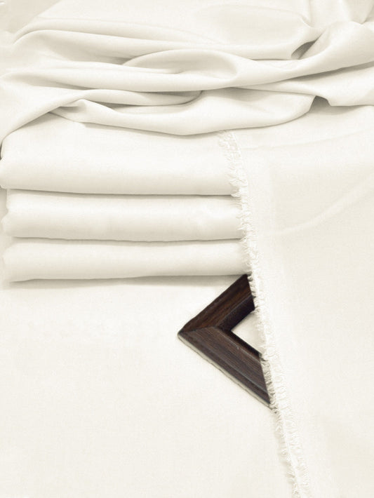 S.B Brand Premium Wash & Wear Unstitched Suit For Men-Off White-BE3126/BR15016