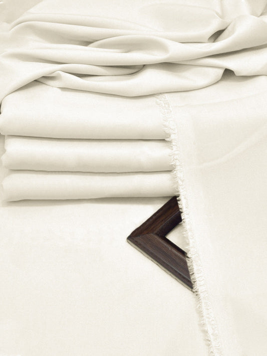 S.B Brand Premium Wash & Wear Unstitched Suit For Men-White-BE3130/BR15020