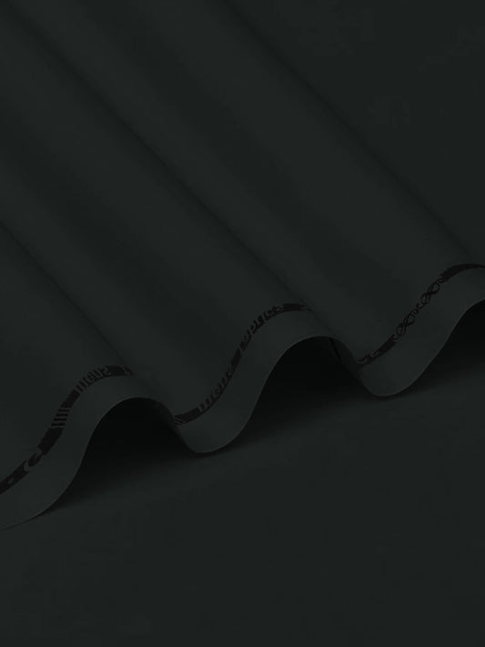 Sang E Mar Mar Unstitched Wash & Wear Suit For Men-Jet Black-RT2457