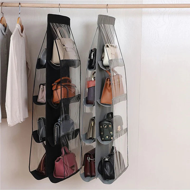 Hanging Purse Organizer 8 Compartments