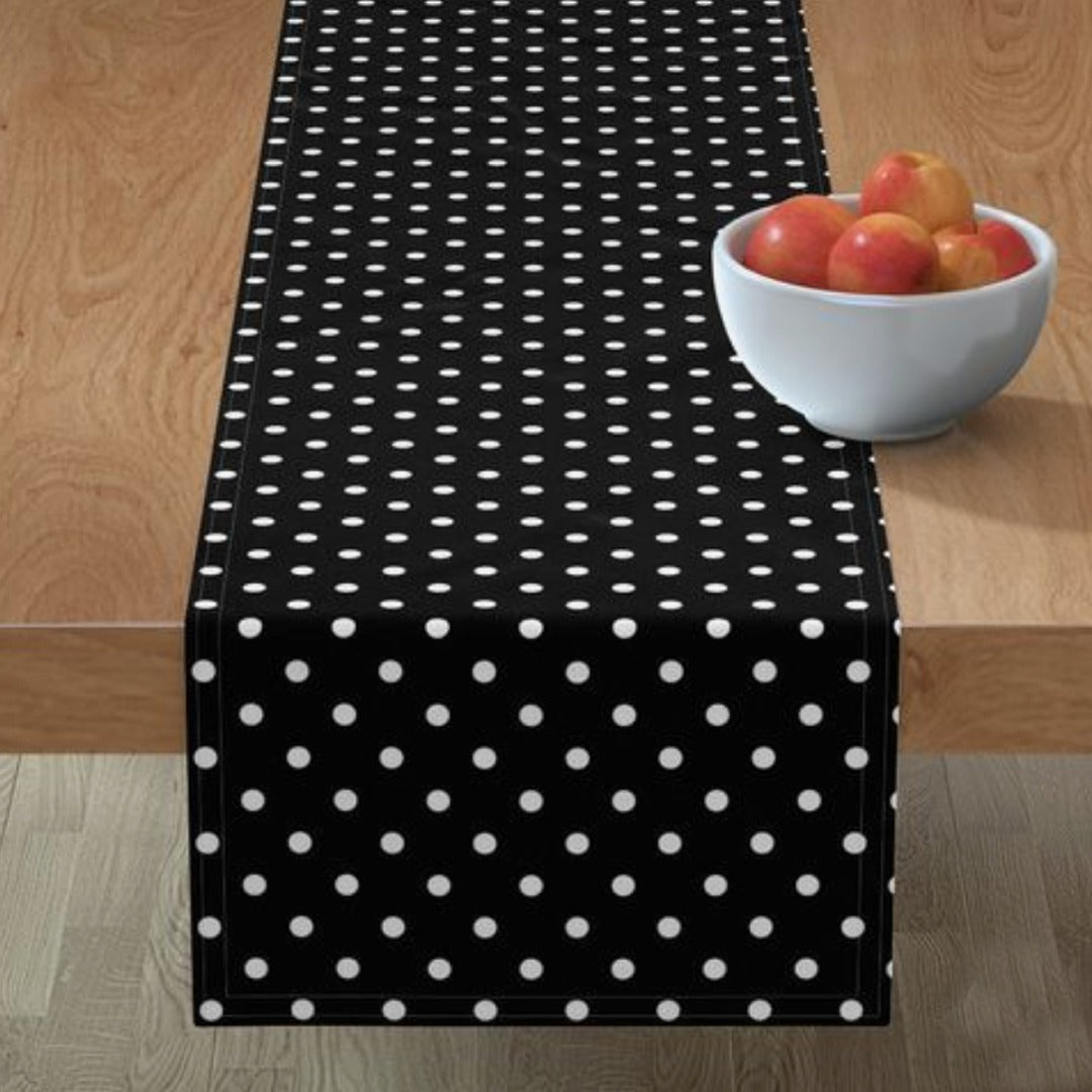 Geometric and Doted Table Runner