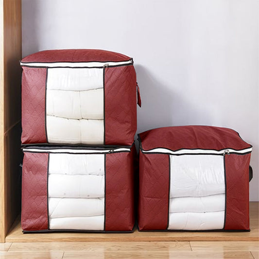 Vintage Foldable Storage Bag Pack of 3