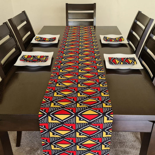 Maitlan Rectangle Geometric Table Runner