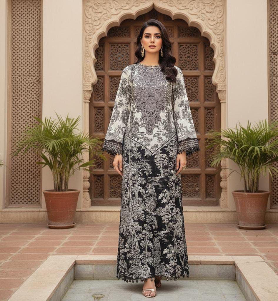 Winter Collection 2025 Banadoriya Linen 2Pc