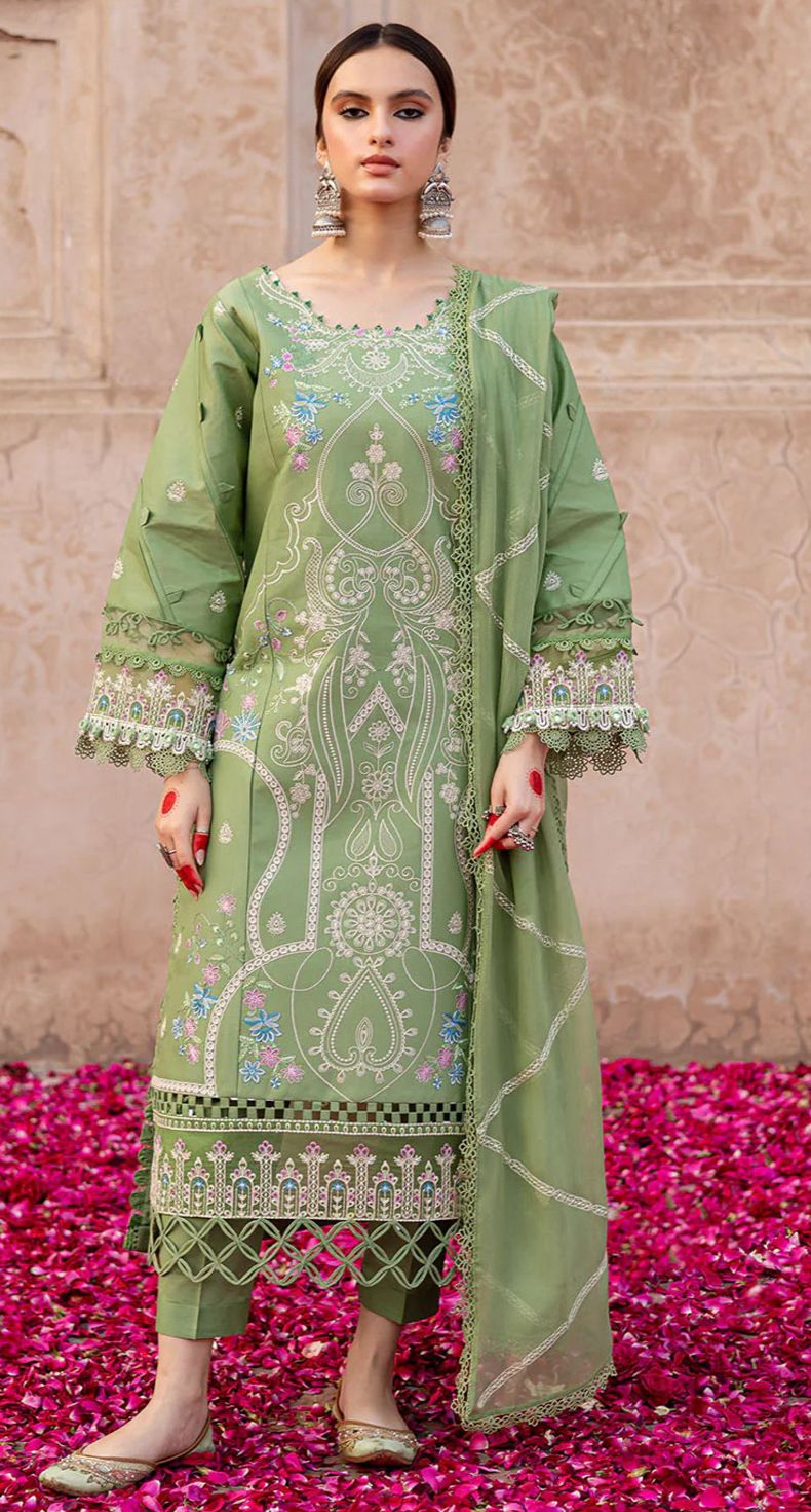 Parishay  Hit code Available on  Dhanak with Emb Dhanak Emb shawl 3pc