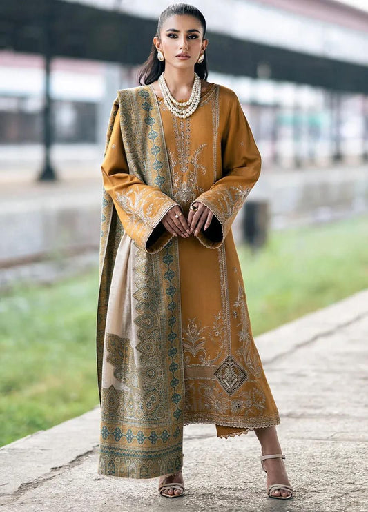 Izel Hit code Available on  Dhanak with Pashmina wool  shawl 3 Pcs Suit